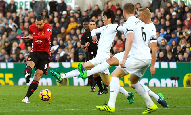 สวอนซี ซิตี้ 1-3 แมนเชสเตอร์ ยูไนเต็ด